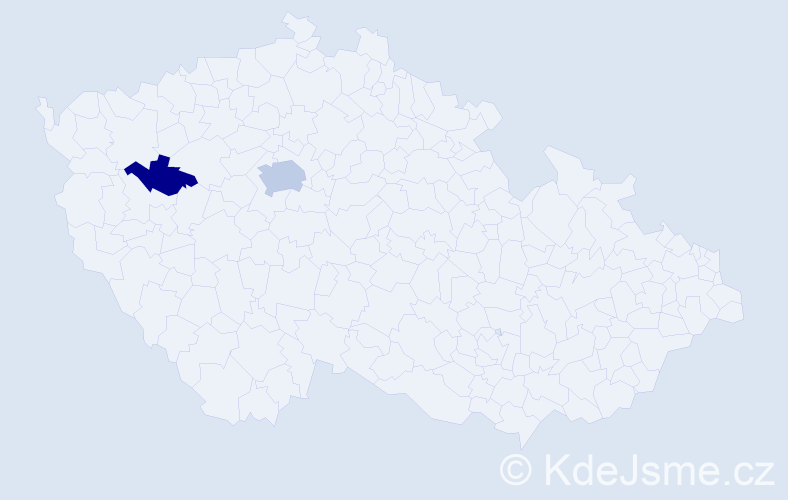 Jméno: 'Dongmin', počet výskytů 4 v celé ČR