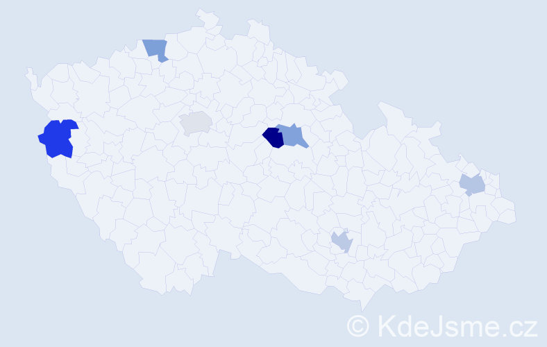 Jméno: 'Chi Cuong', počet výskytů 7 v celé ČR