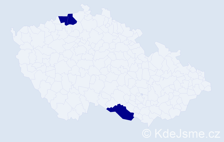 Jméno: 'Thi Thuy Minh', počet výskytů 3 v celé ČR