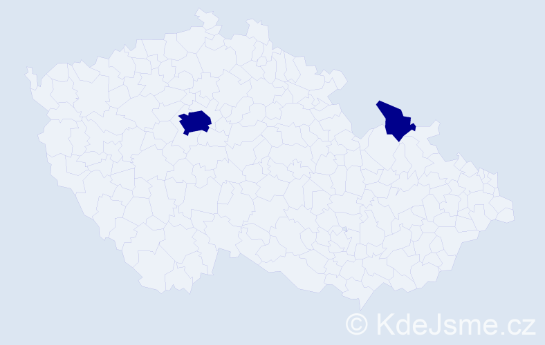 Jméno: 'Iordanis', počet výskytů 2 v celé ČR