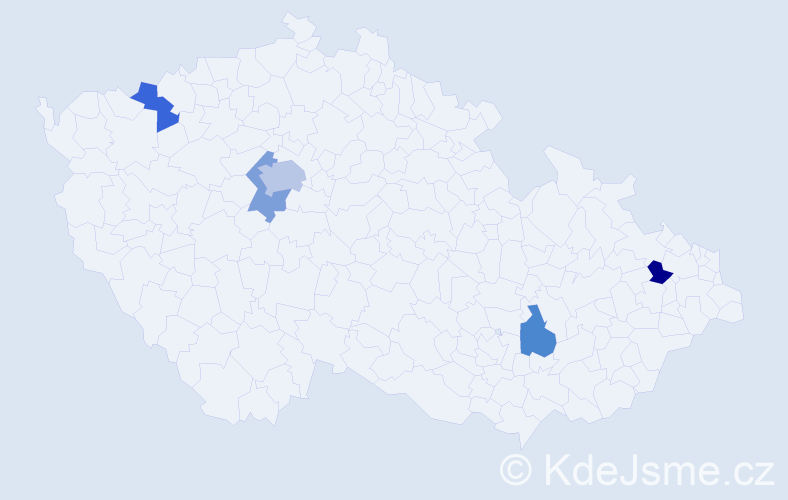 Jméno: 'Natalie Emma', počet výskytů 7 v celé ČR