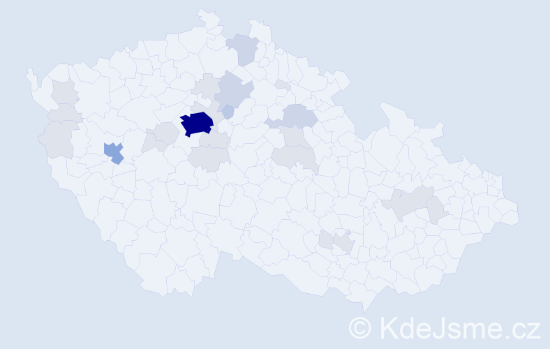 Jméno: 'Orysya', počet výskytů 59 v celé ČR