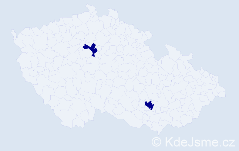 Jméno: 'Jacob Anthony', počet výskytů 2 v celé ČR