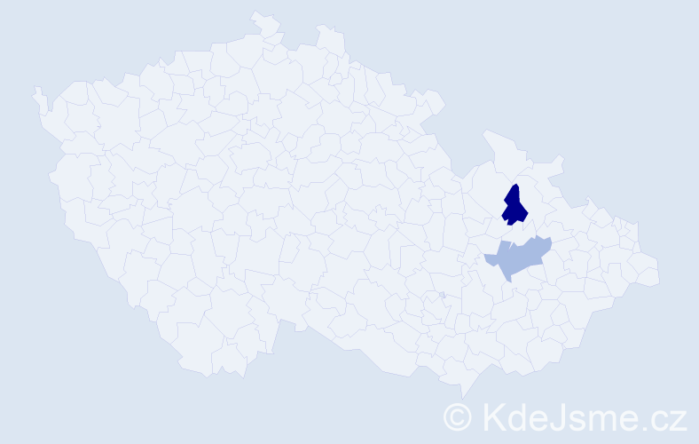 Jméno: 'Svea', počet výskytů 2 v celé ČR