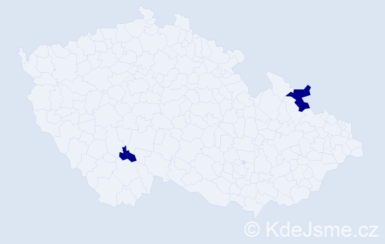 Jméno: 'Veronika Josefa', počet výskytů 2 v celé ČR