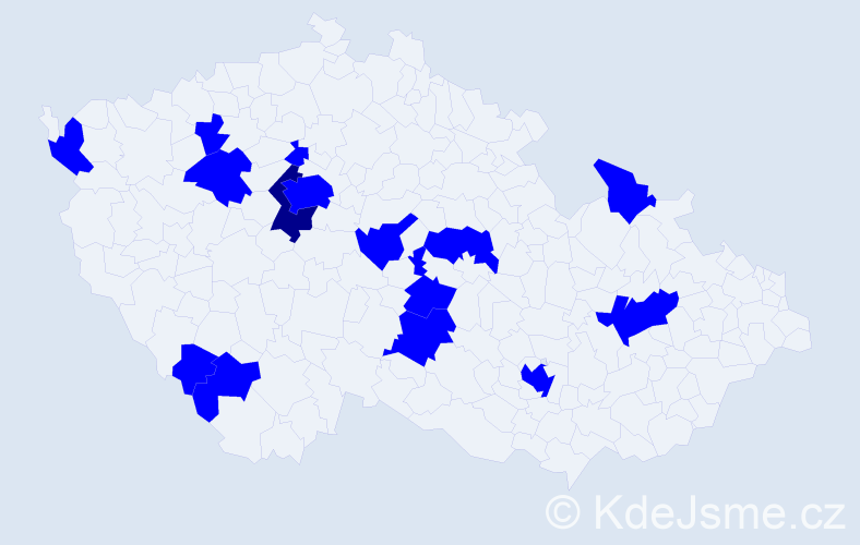 Jméno: 'Vasile', počet výskytů 16 v celé ČR