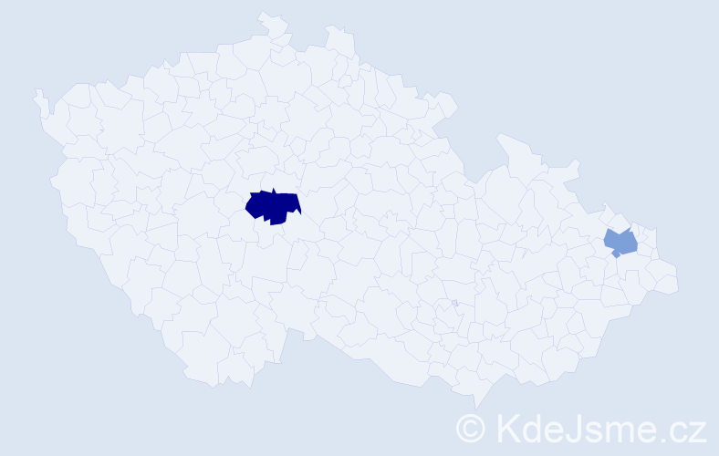 Jméno: 'Tien Thuy', počet výskytů 2 v celé ČR