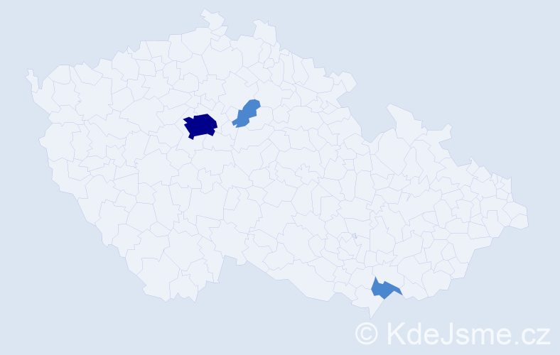 Jméno: 'Szilvia', počet výskytů 5 v celé ČR