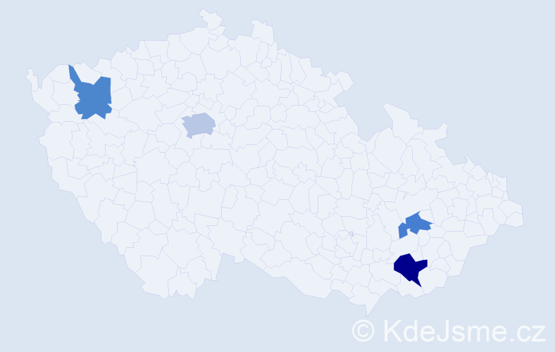 Jméno: 'Slobodanka', počet výskytů 6 v celé ČR