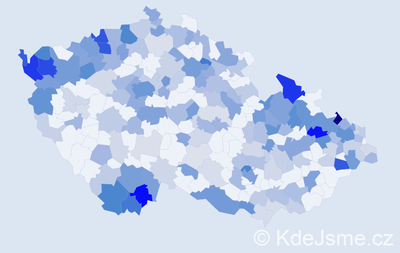 Jméno: 'Margareta', počet výskytů 442 v celé ČR