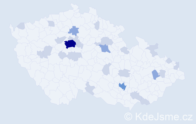 Jméno: 'Beatrix', počet výskytů 47 v celé ČR