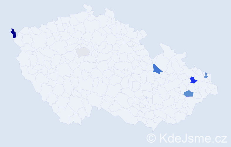Jméno: 'Aloiz', počet výskytů 6 v celé ČR
