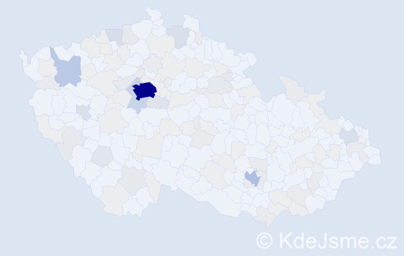 Jméno: 'Vera', počet výskytů 304 v celé ČR