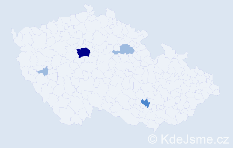 Jméno: 'Marsel', počet výskytů 8 v celé ČR