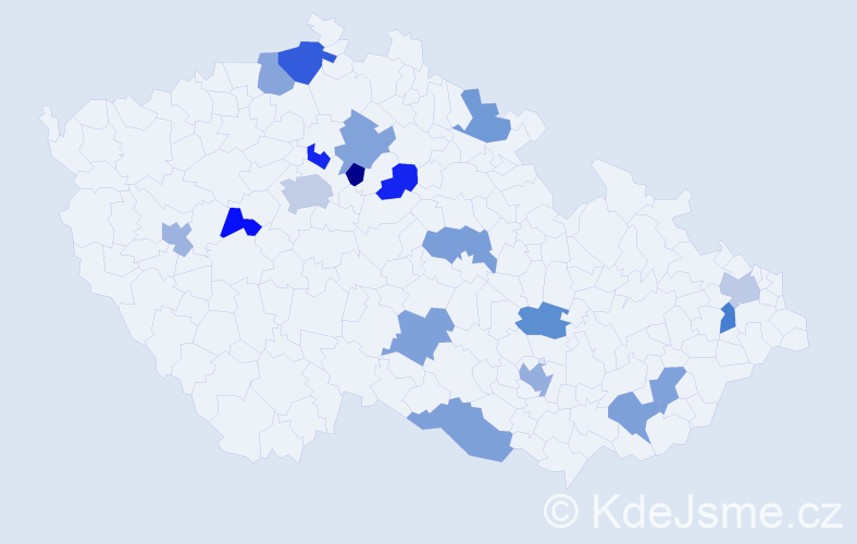 Jméno: 'Jan Jindřich', počet výskytů 23 v celé ČR