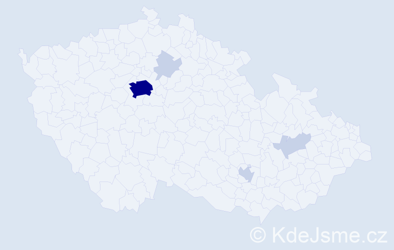 Jméno: 'Chen', počet výskytů 15 v celé ČR
