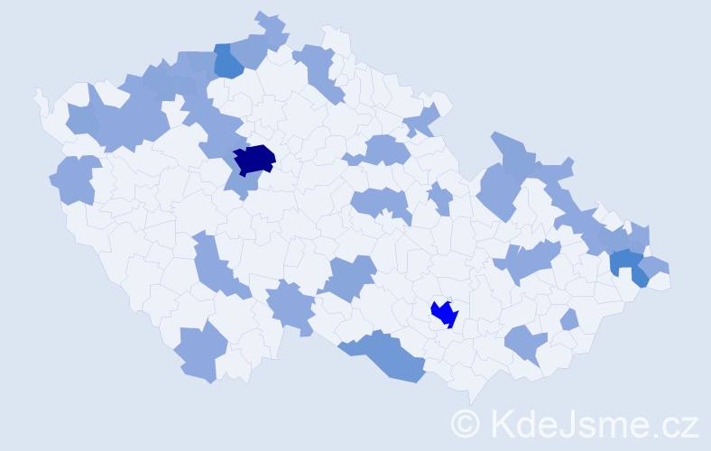 Jméno: 'Marcus', počet výskytů 79 v celé ČR