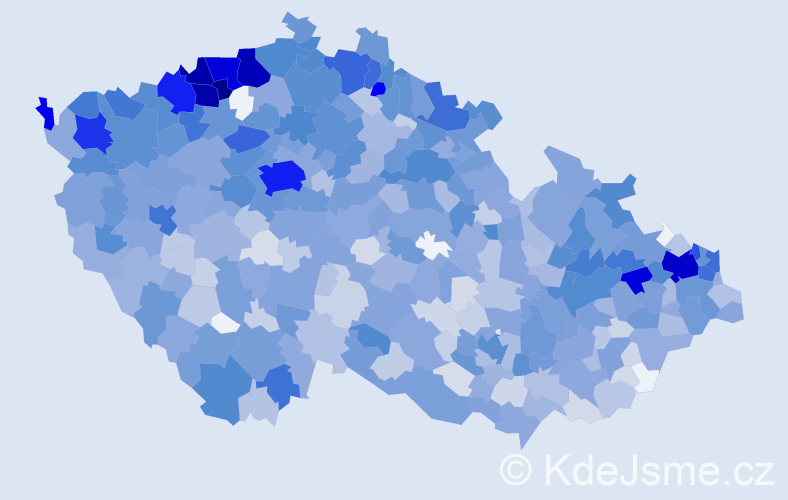 Jméno: 'Nataša', počet výskytů 2700 v celé ČR