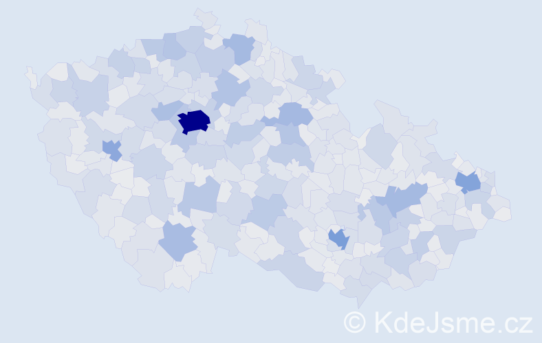 Jméno: 'Jaroslav', počet výskytů 196686 v celé ČR