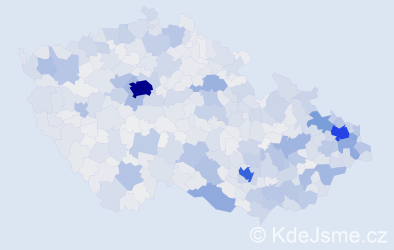 Jméno: 'Robin', počet výskytů 4928 v celé ČR