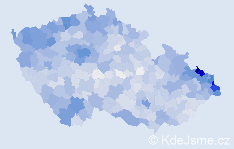 Jméno: 'Kristina', počet výskytů 7787 v celé ČR