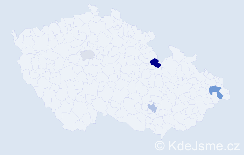 Jméno: 'Tomas David', počet výskytů 4 v celé ČR