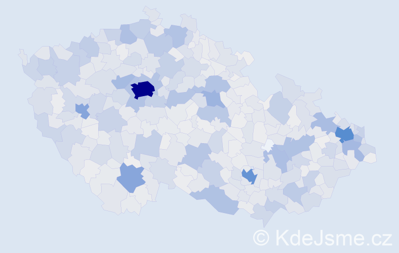 Jméno: 'Vanessa', počet výskytů 3182 v celé ČR
