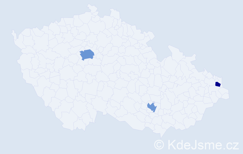 Jméno: 'Tereza-Anna', počet výskytů 5 v celé ČR
