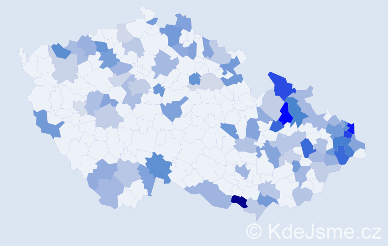 Jméno: 'Antónia', počet výskytů 160 v celé ČR