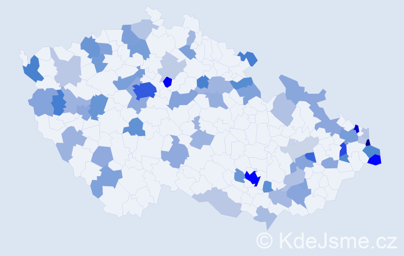 Jméno: 'Stefan', počet výskytů 160 v celé ČR