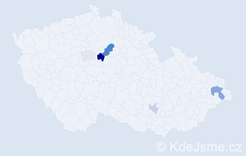 Jméno: 'Duc Minh', počet výskytů 5 v celé ČR