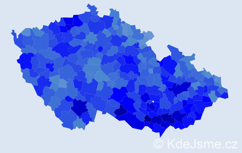 Jméno: 'Radek', počet výskytů 58336 v celé ČR