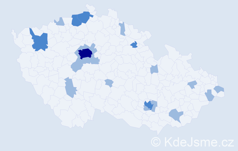 Jméno: 'Martin Jan', počet výskytů 28 v celé ČR