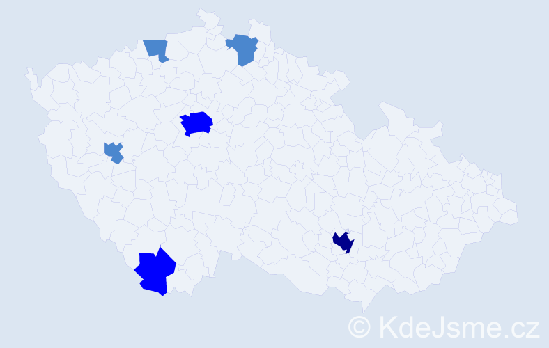 Jméno: 'Arben', počet výskytů 10 v celé ČR
