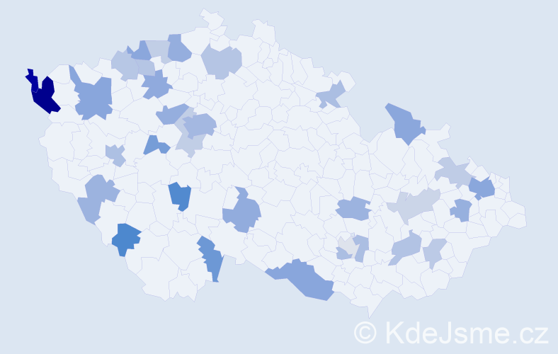 Jméno: 'Huyen Trang', počet výskytů 58 v celé ČR