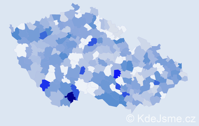 Jméno: 'Albína', počet výskytů 628 v celé ČR