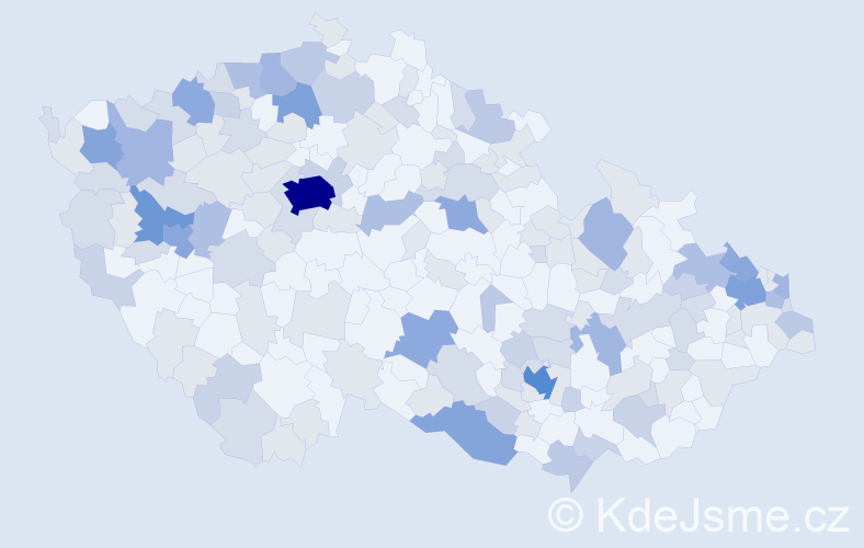 Jméno: 'Arnoštka', počet výskytů 369 v celé ČR