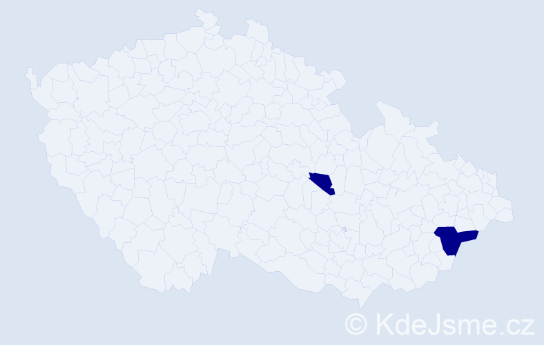 Jméno: 'Sebastian Erik', počet výskytů 2 v celé ČR