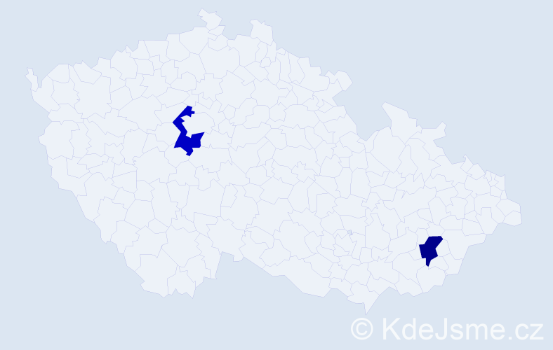 Jméno: 'Radivoj', počet výskytů 2 v celé ČR