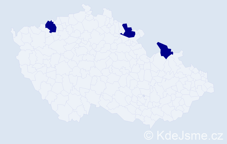 Jméno: 'Rosalinde', počet výskytů 3 v celé ČR