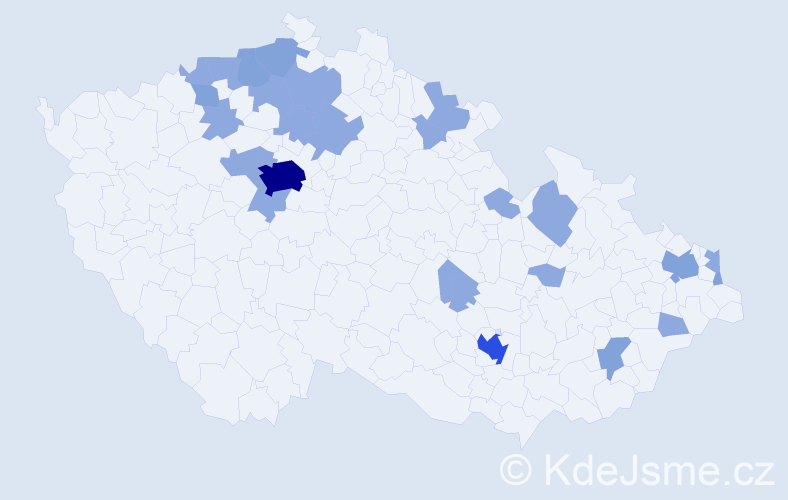 Jméno: 'Dolores', počet výskytů 43 v celé ČR