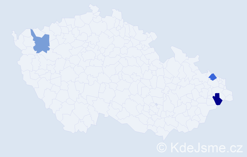 Jméno: 'Renald', počet výskytů 3 v celé ČR