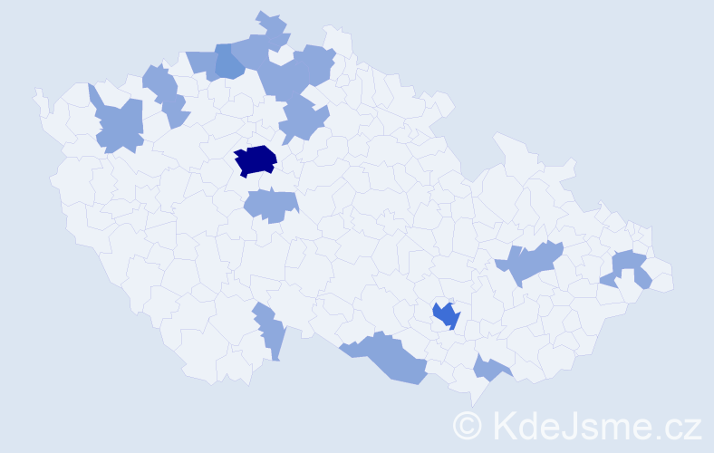 Jméno: 'Phuong Anh', počet výskytů 37 v celé ČR