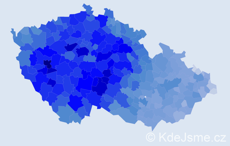 Jméno: 'Jaroslava', počet výskytů 91610 v celé ČR
