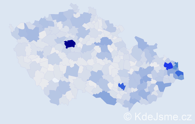 Jméno: 'Marian', počet výskytů 5414 v celé ČR