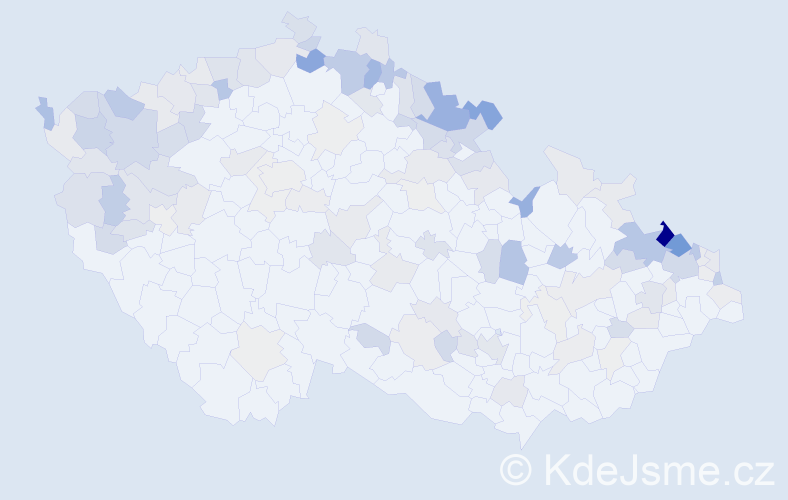 Jméno: 'Gerda', počet výskytů 269 v celé ČR