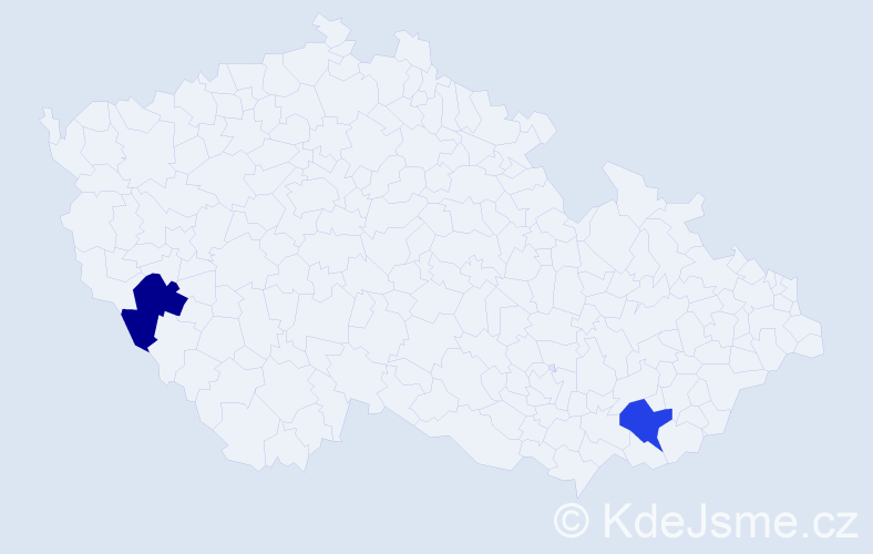 Jméno: 'Vasile-Ioan', počet výskytů 2 v celé ČR