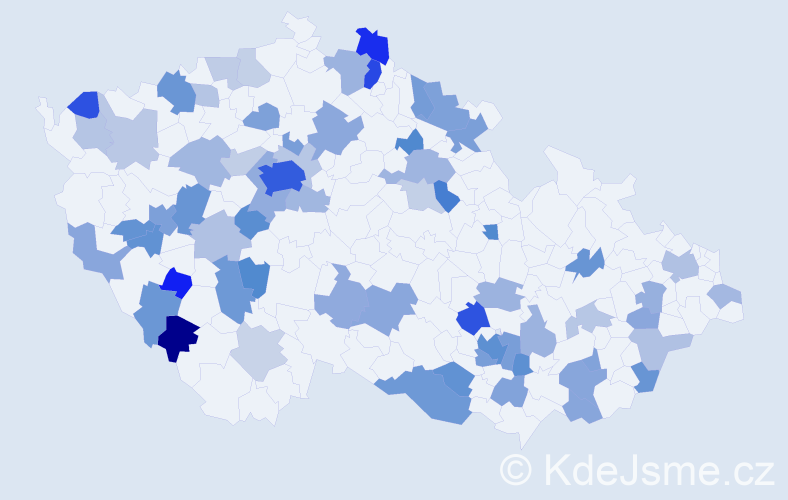 Jméno: 'Ina', počet výskytů 142 v celé ČR