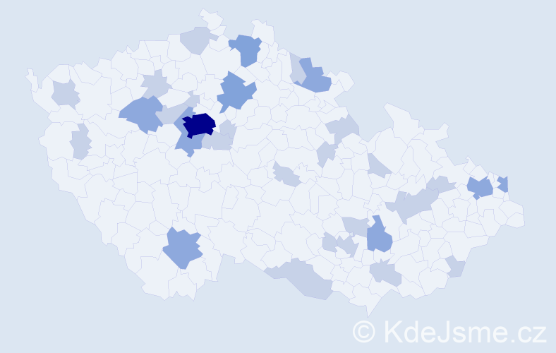 Jméno: 'Elin', počet výskytů 53 v celé ČR