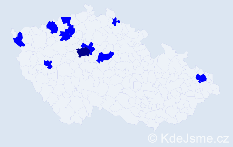 Jméno: 'Xuan Hien', počet výskytů 12 v celé ČR